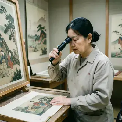 絵画工房・修復師 佐々木玲子のポートレート