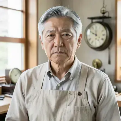 時計工房・親方のポートレート